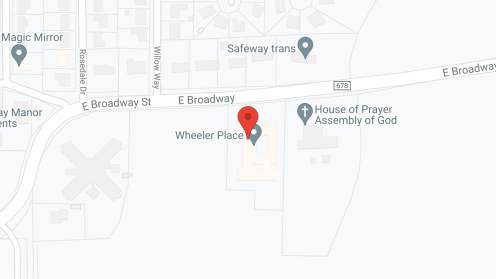 Map of the neighborhood around Wheeler Terrace