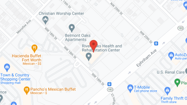 River Oaks Health and Rehab in google map
