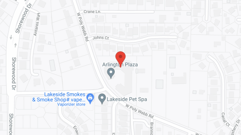 Map of the neighborhood around Arlington Plaza