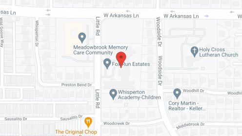 Map of the neighborhood around Asher Point Independent Living of Arlington