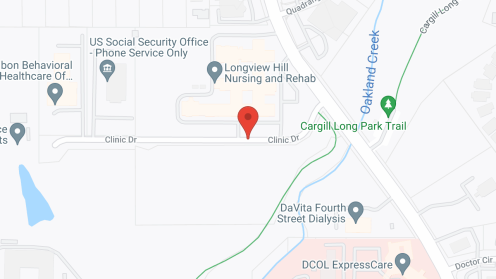 Map of the neighborhood around Clairmont Longview