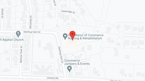 Map of the neighborhood around Oak Manor Nursing Home