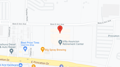 Map of the neighborhood around Villa Asuncion