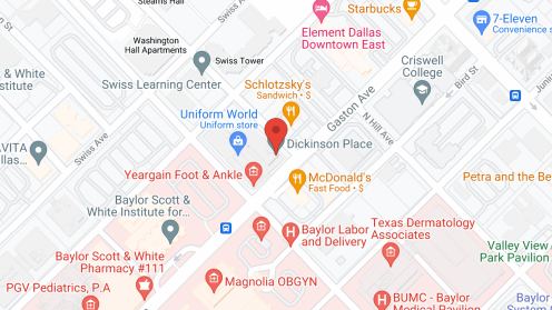 Map of the neighborhood around Dickinson Place