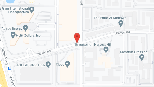 Map of the neighborhood around Emerson on Harvest Hill