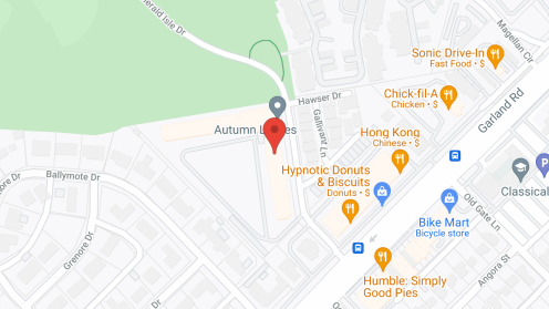 Map of the neighborhood around Autumn Leaves