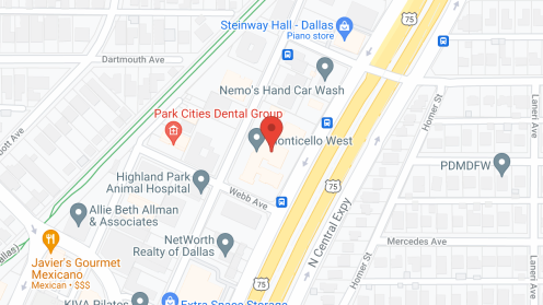 Map of the neighborhood around Monticello West