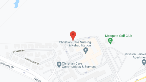 Map of the neighborhood around Christian Care Communities and Services Mesquite