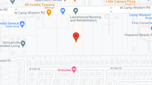 Map of the neighborhood around Laurenwood Rehabilitation