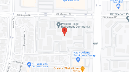 Map of the neighborhood around Preston Place