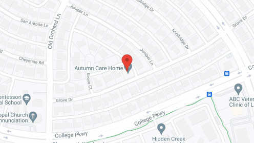 Map of the neighborhood around Autumn Care Home - Lewisville