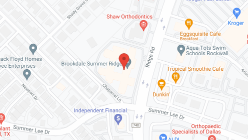 Map of the neighborhood around Brookdale Summer Ridge