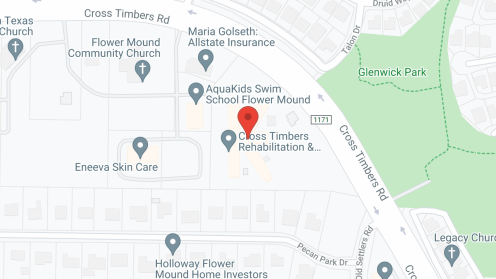 Map of the neighborhood around Cross Timbers Rehabilitation and Care Center