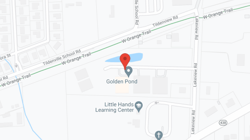 Map of the neighborhood around Golden Pond