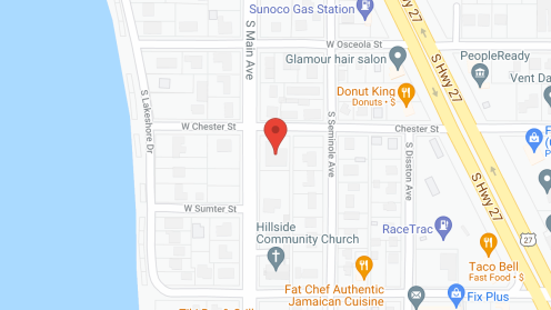 Map of the neighborhood around Minneola Place