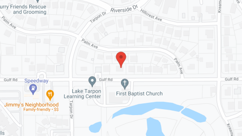 Map of the neighborhood around John-Nell Manor