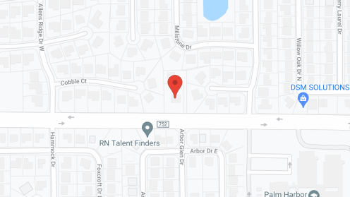 Map of the neighborhood around Chateau Palms