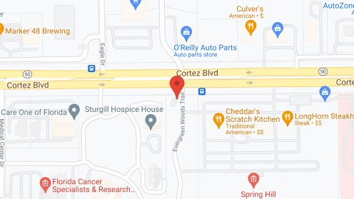 Map of the neighborhood around Vitality Living Spring Hill
