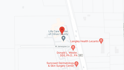 Map of the neighborhood around Life Care Ctr of Citrus County