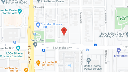 Map of the neighborhood around Azalea Villa Assisted Living Center