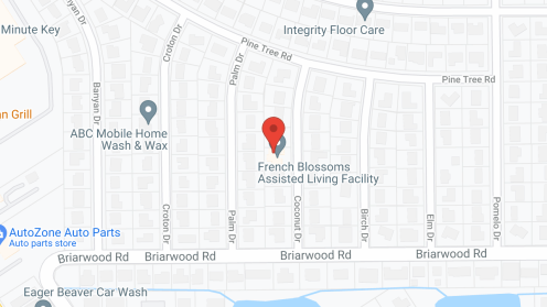Map of the neighborhood around French Blossoms Two