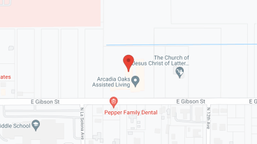 Arcadia Oaks Assisted Living in google map