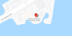 Plymouth Harbor on Sarasota Bay in google map