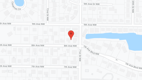 Map of the neighborhood around Bradenton Palms Assisted Living Facility