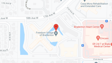 Freedom Village Bradenton, a CCRC in google map