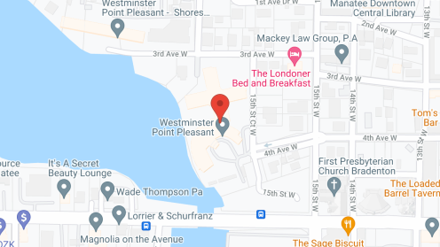 Map of the neighborhood around Westminster Point Pleasant