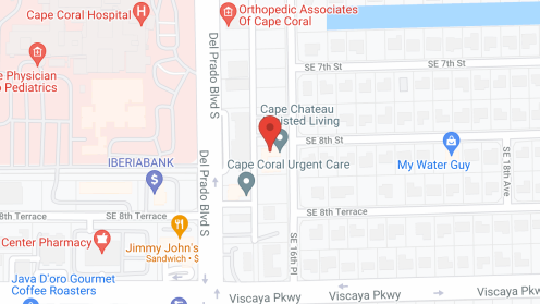 Map of the neighborhood around Cape Chateau