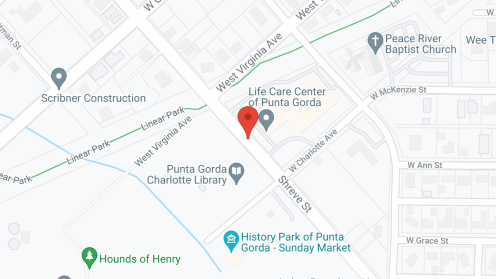 Map of the neighborhood around Life Care Center