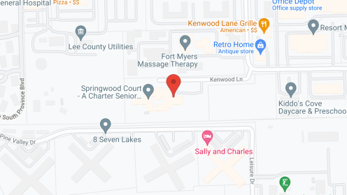 Map of the neighborhood around Springwood Court