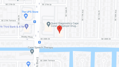 Map of the neighborhood around Peridot Place