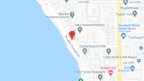 Map of the neighborhood around Lake Howard Heights