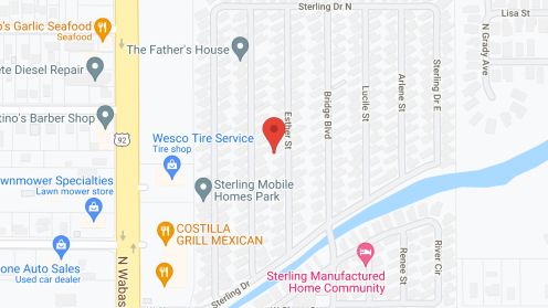 Map of the neighborhood around Sterling Mobile Home Park