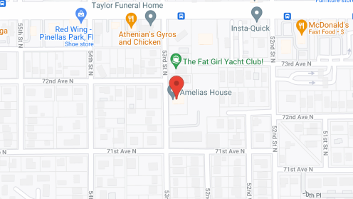 Map of the neighborhood around Amelias House