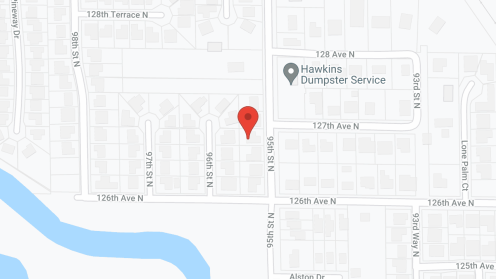 Map of the neighborhood around Heavenly Haven 1