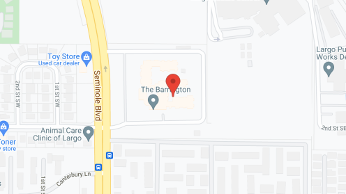 Map of the neighborhood around The Barrington