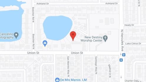 Map of the neighborhood around Union House