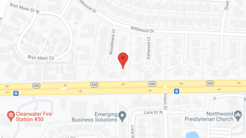 Map of the neighborhood around Woodmere House