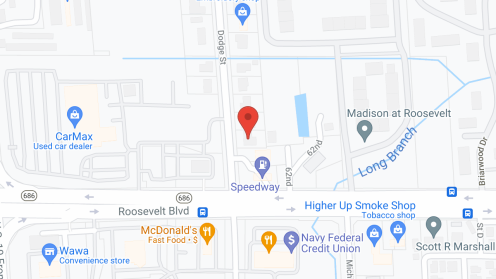 Map of the neighborhood around Atrium Place