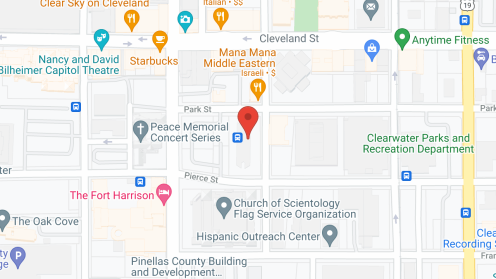 Map of the neighborhood around Park Place of Dunedin Inc