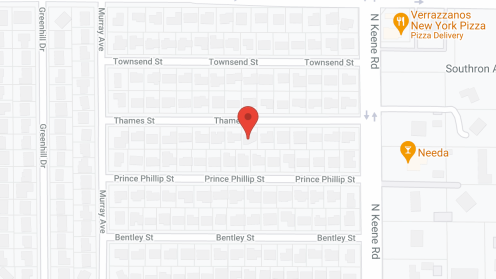Map of the neighborhood around Christian Manor