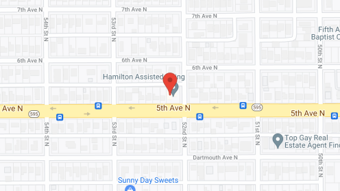 Map of the neighborhood around Gwen Harriott Assisted Living