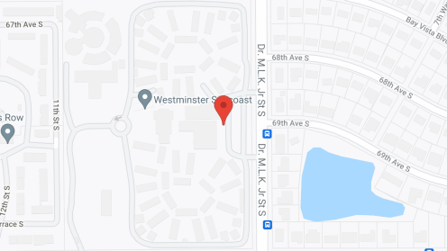 Map of the neighborhood around Westminster Suncoast