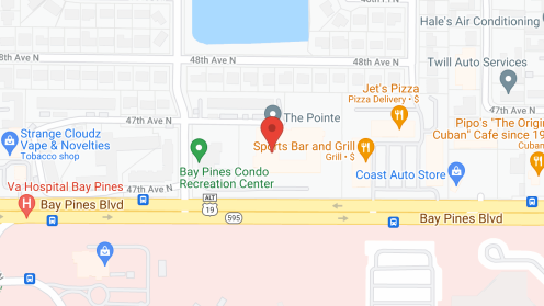 Map of the neighborhood around Homewood At Bay Pines
