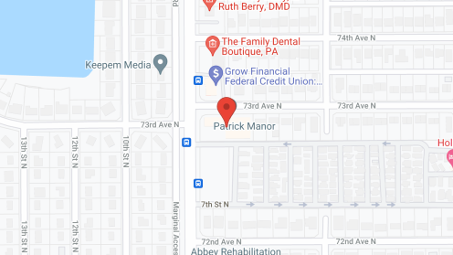 Map of the neighborhood around Patrick Manor