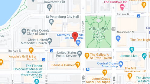Map of the neighborhood around The Princess Martha