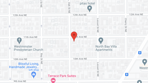 Map of the neighborhood around Four Palm Manor